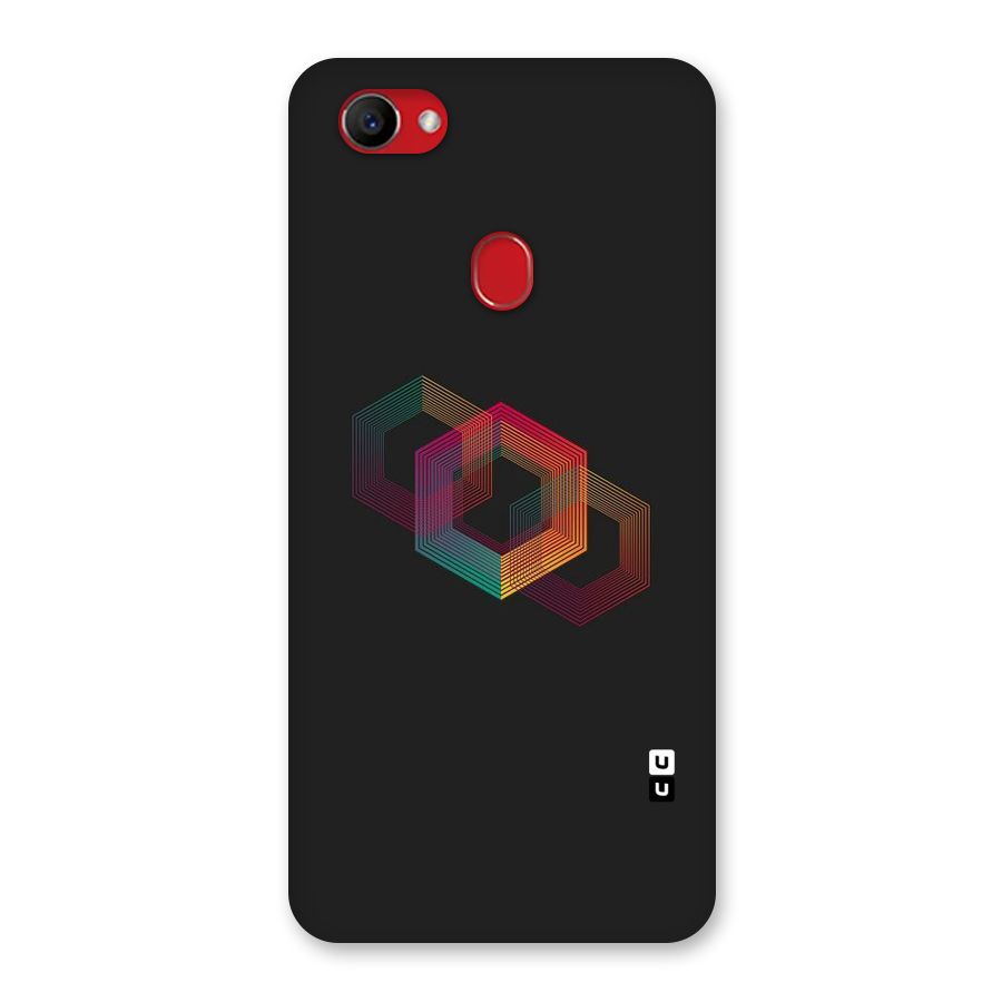 Tri-hexa Colours Back Case for Oppo F7
