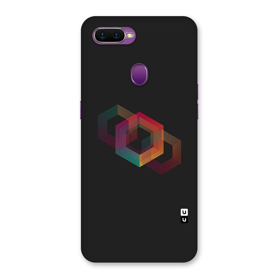 Tri-hexa Colours Back Case for Oppo F9