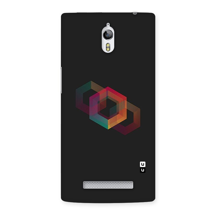 Tri-hexa Colours Back Case for Oppo Find 7