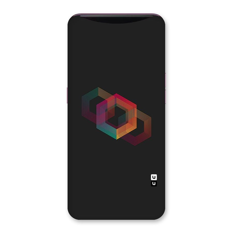Tri-hexa Colours Back Case for Oppo Find X