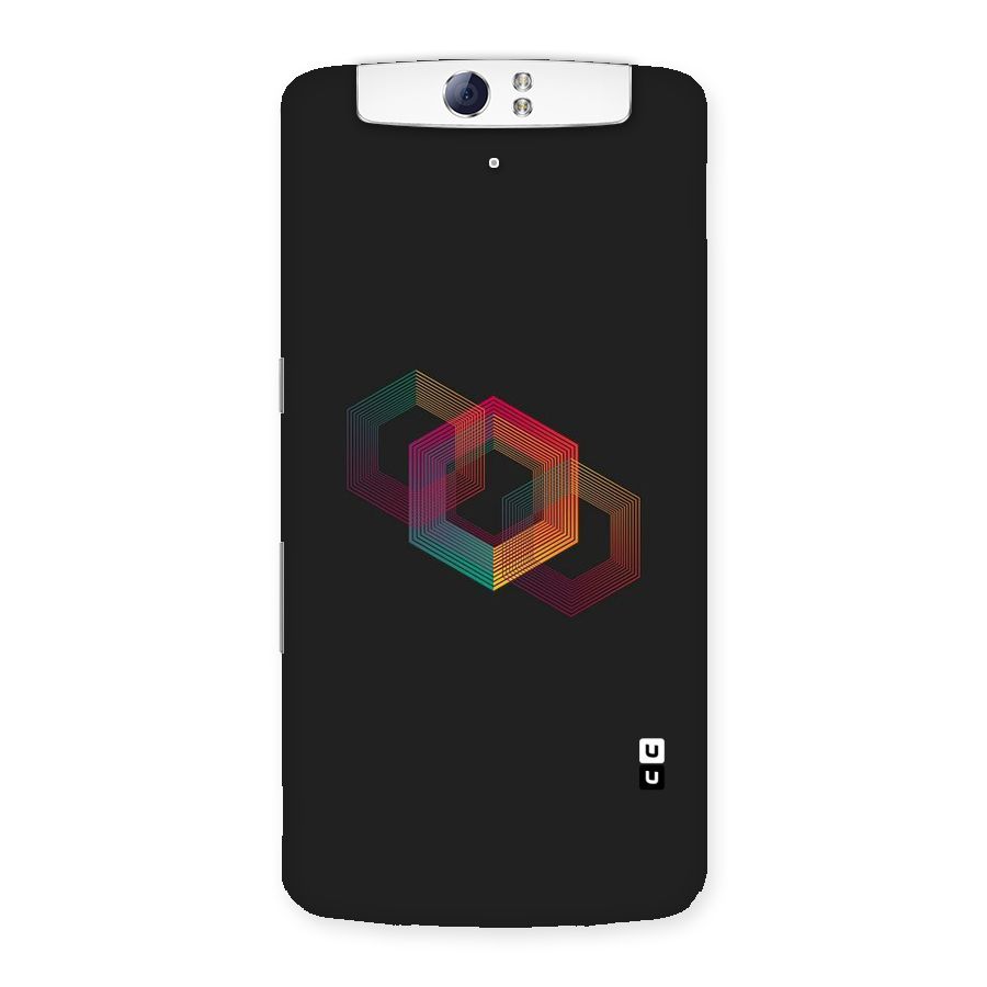 Tri-hexa Colours Back Case for Oppo N1