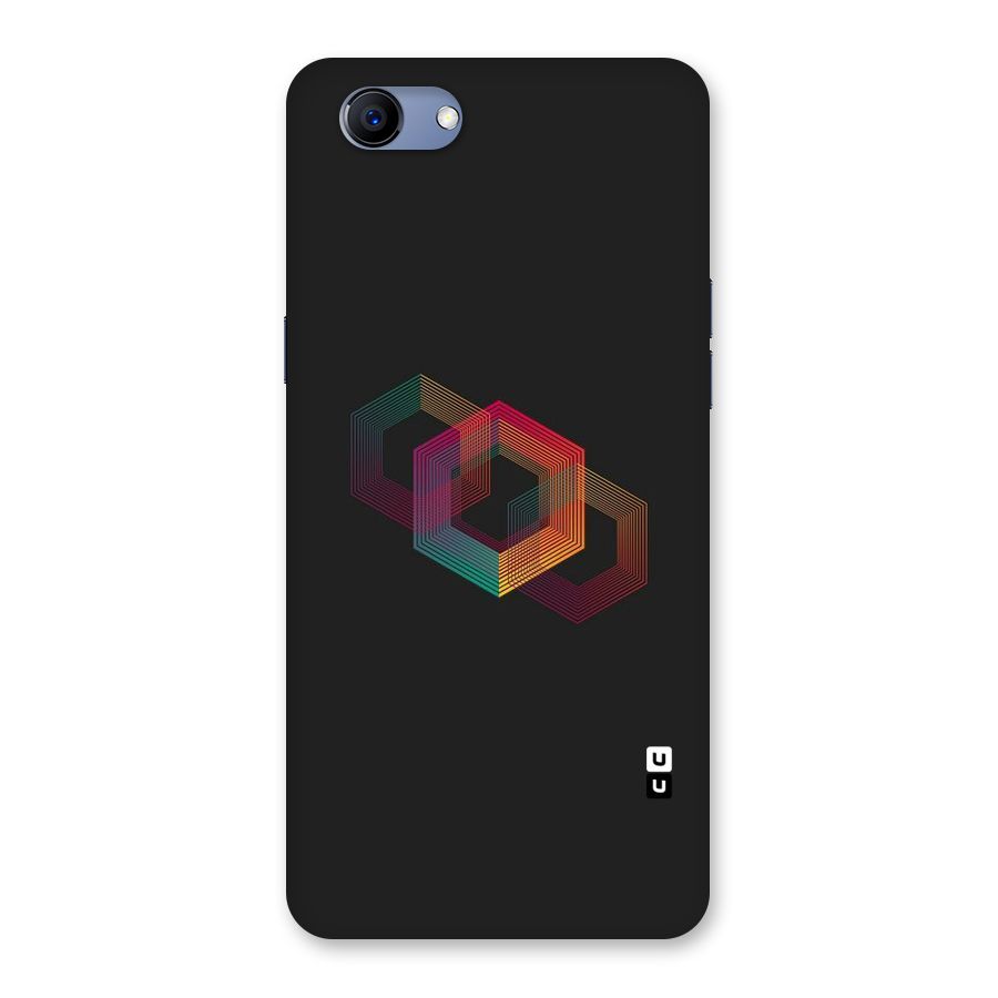 Tri-hexa Colours Back Case for Oppo Realme 1