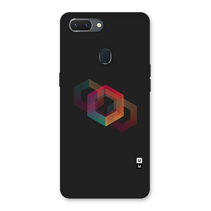 Tri-hexa Colours Back Case for Oppo Realme 2