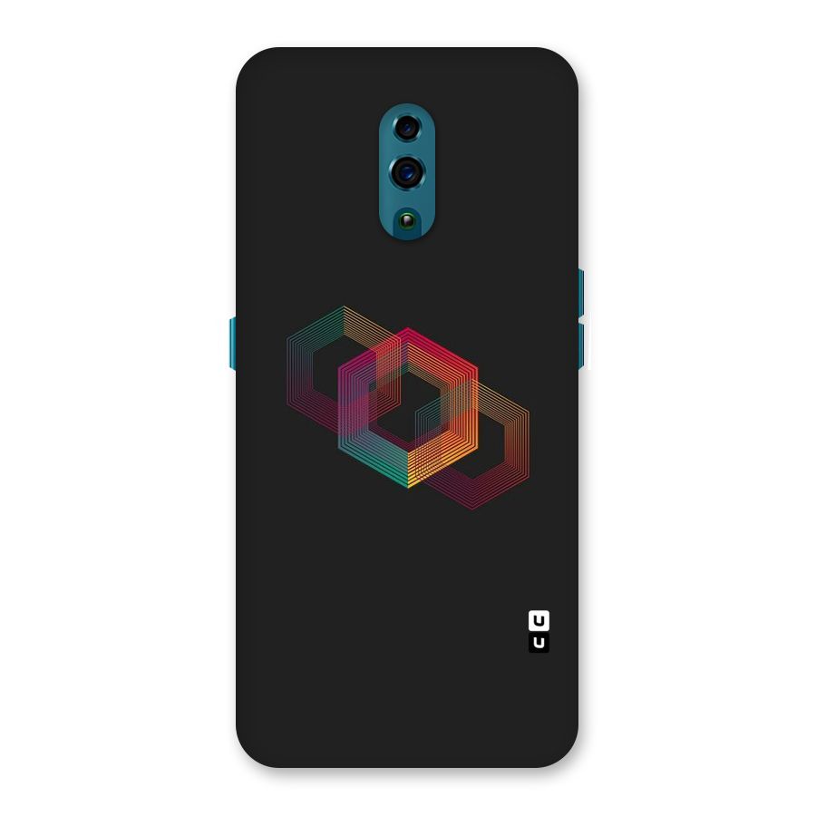 Tri-hexa Colours Back Case for Oppo Reno