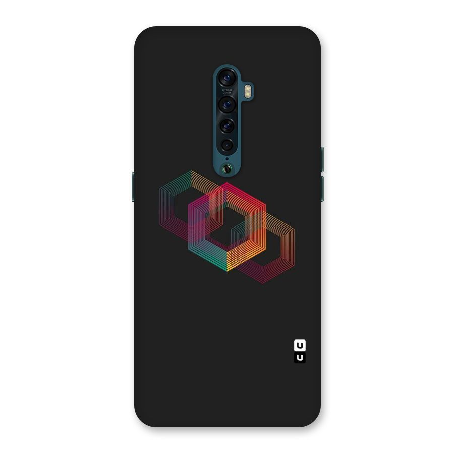 Tri-hexa Colours Back Case for Oppo Reno2