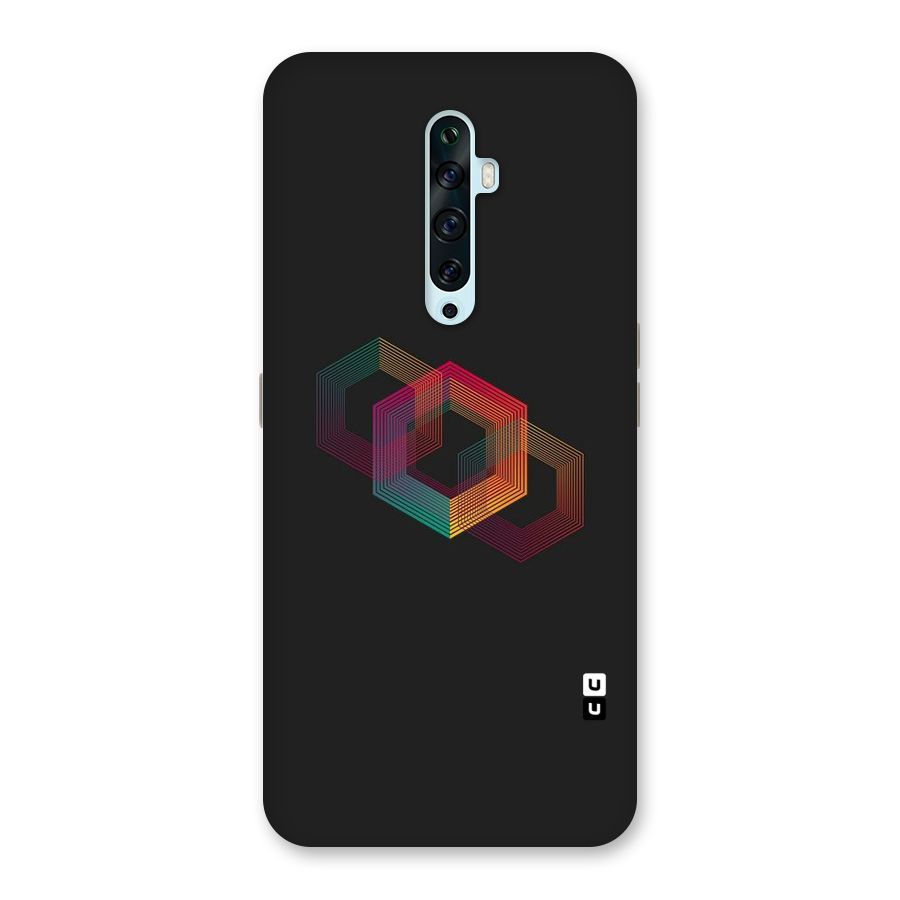 Tri-hexa Colours Back Case for Oppo Reno2 Z
