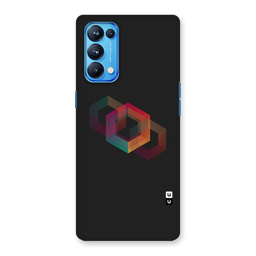 Tri-hexa Colours Back Case for Oppo Reno5 Pro 5G