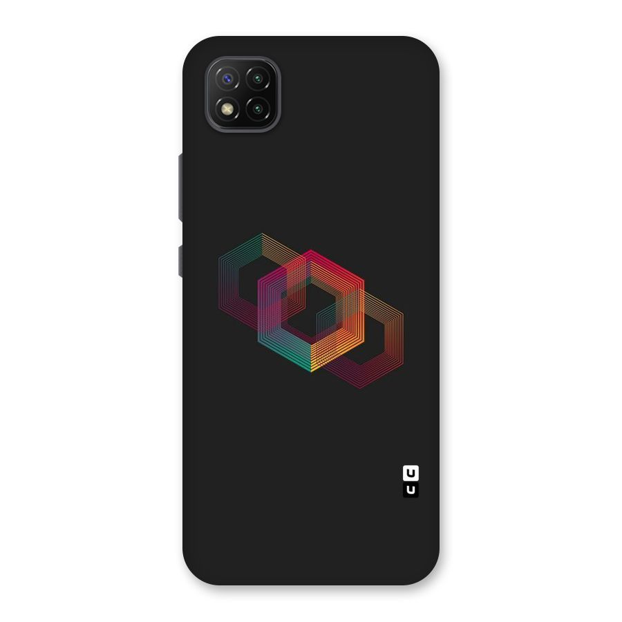 Tri-hexa Colours Back Case for Poco C3