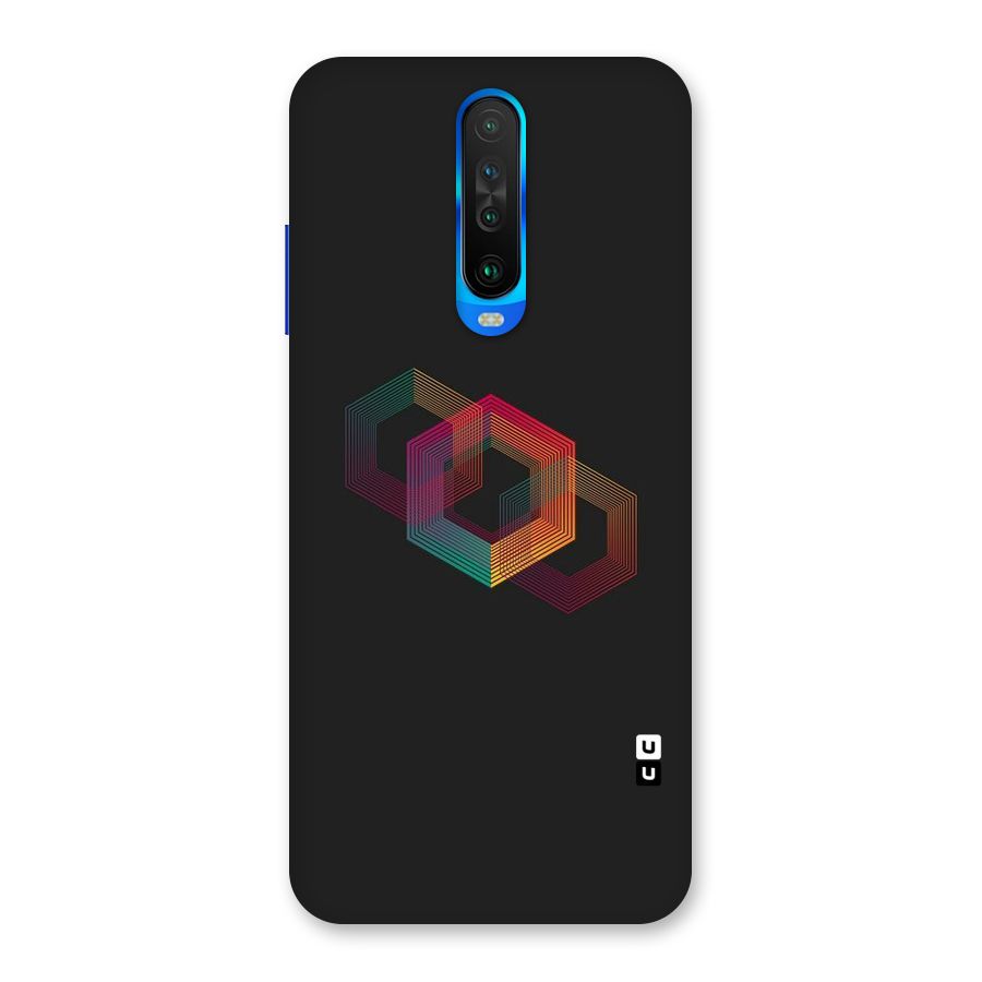 Tri-hexa Colours Back Case for Poco X2