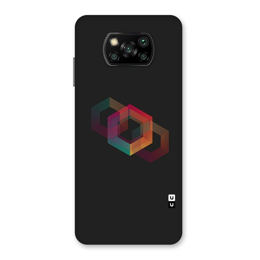 Tri-hexa Colours Back Case for Poco X3