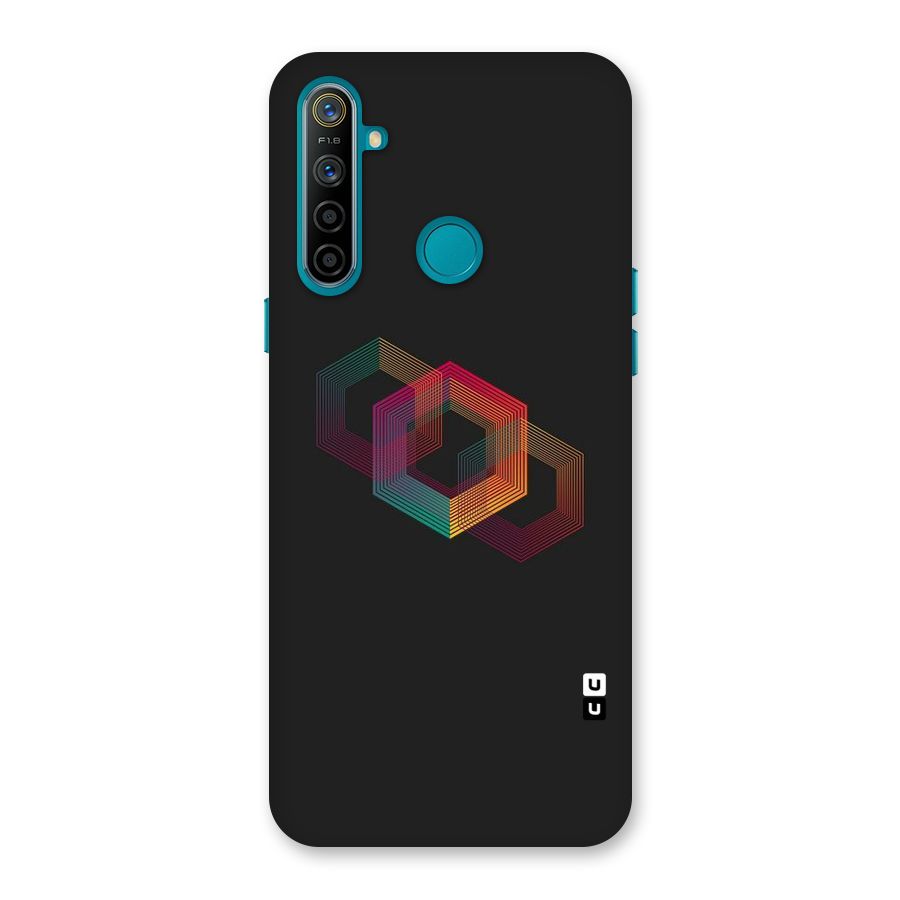 Tri-hexa Colours Back Case for Realme 5i