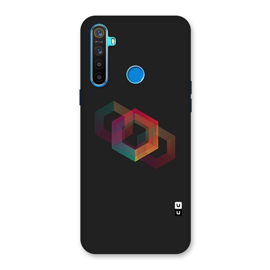 Tri-hexa Colours Back Case for Realme 5s