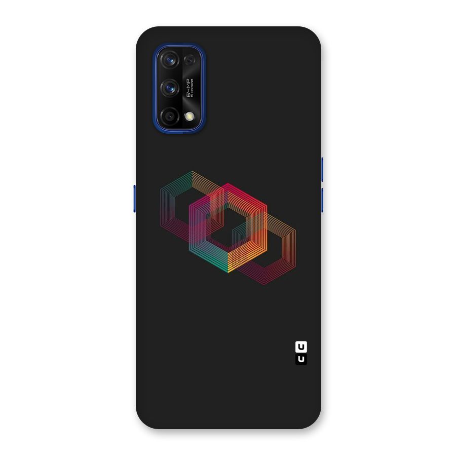 Tri-hexa Colours Back Case for Realme 7 Pro