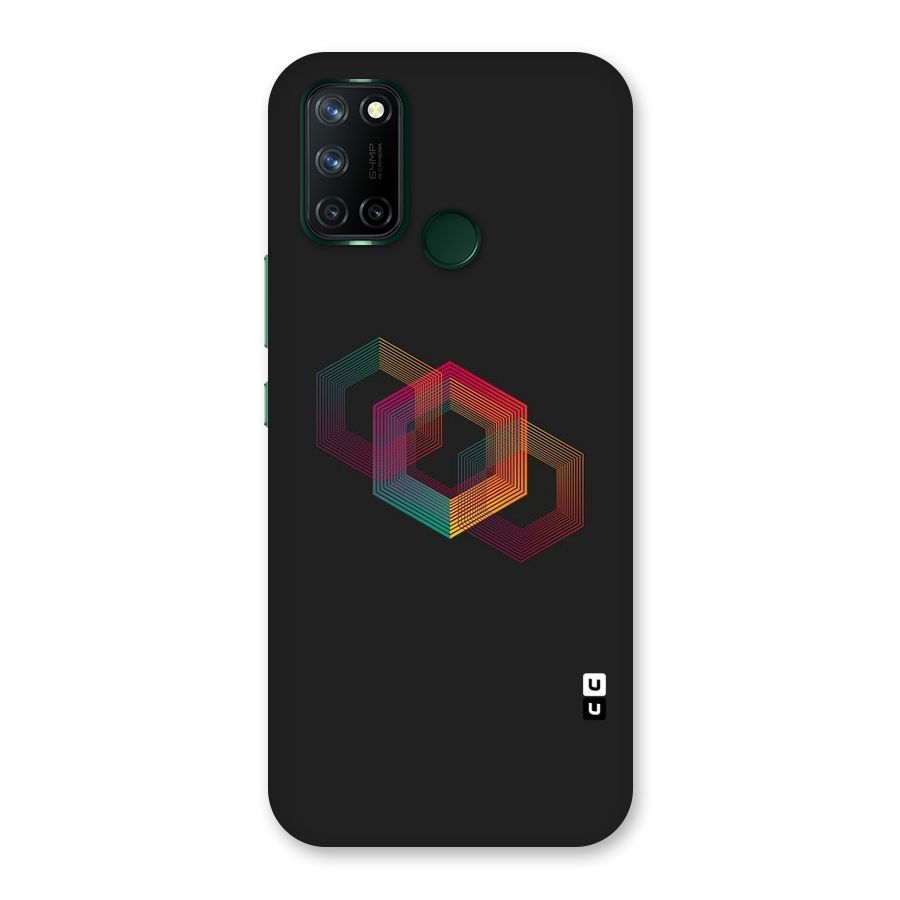 Tri-hexa Colours Back Case for Realme 7i