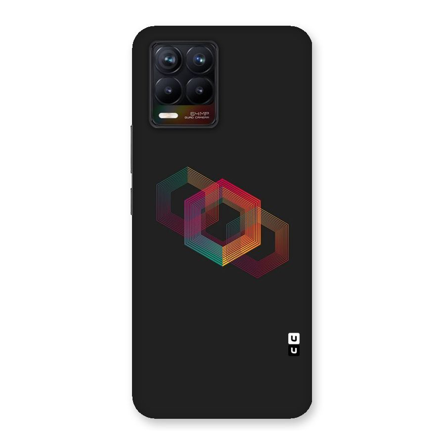 Tri-hexa Colours Back Case for Realme 8