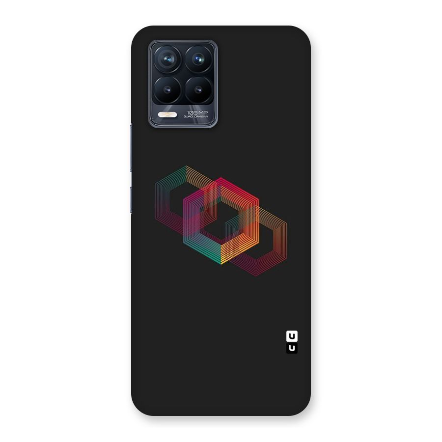 Tri-hexa Colours Back Case for Realme 8 Pro