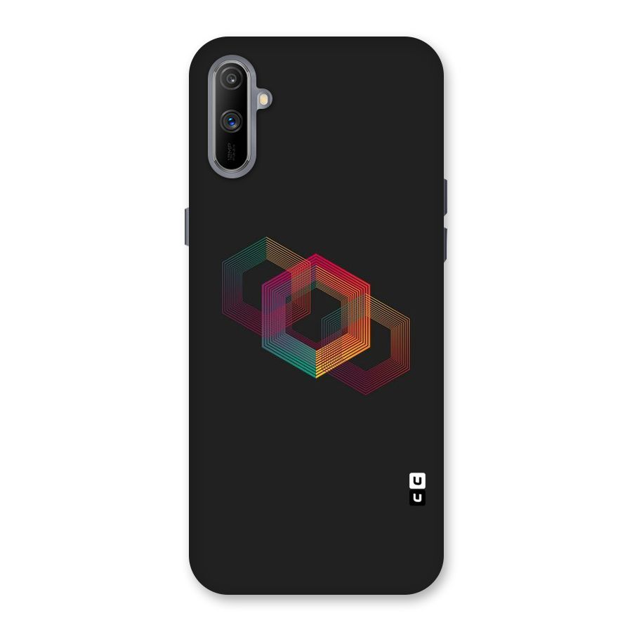 Tri-hexa Colours Back Case for Realme C3