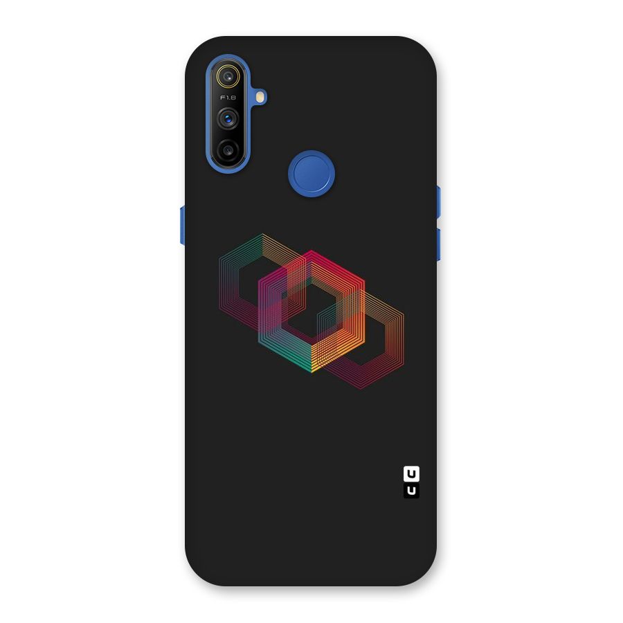 Tri-hexa Colours Back Case for Realme Narzo 10A
