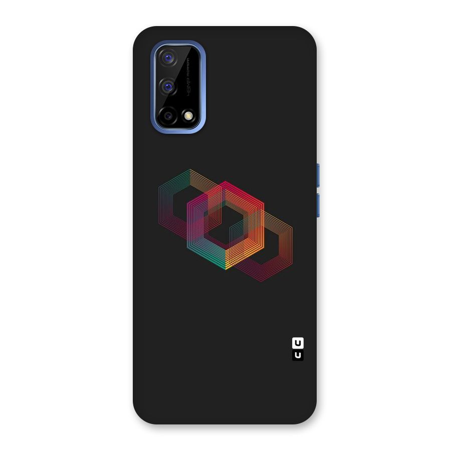 Tri-hexa Colours Back Case for Realme Narzo 30 Pro