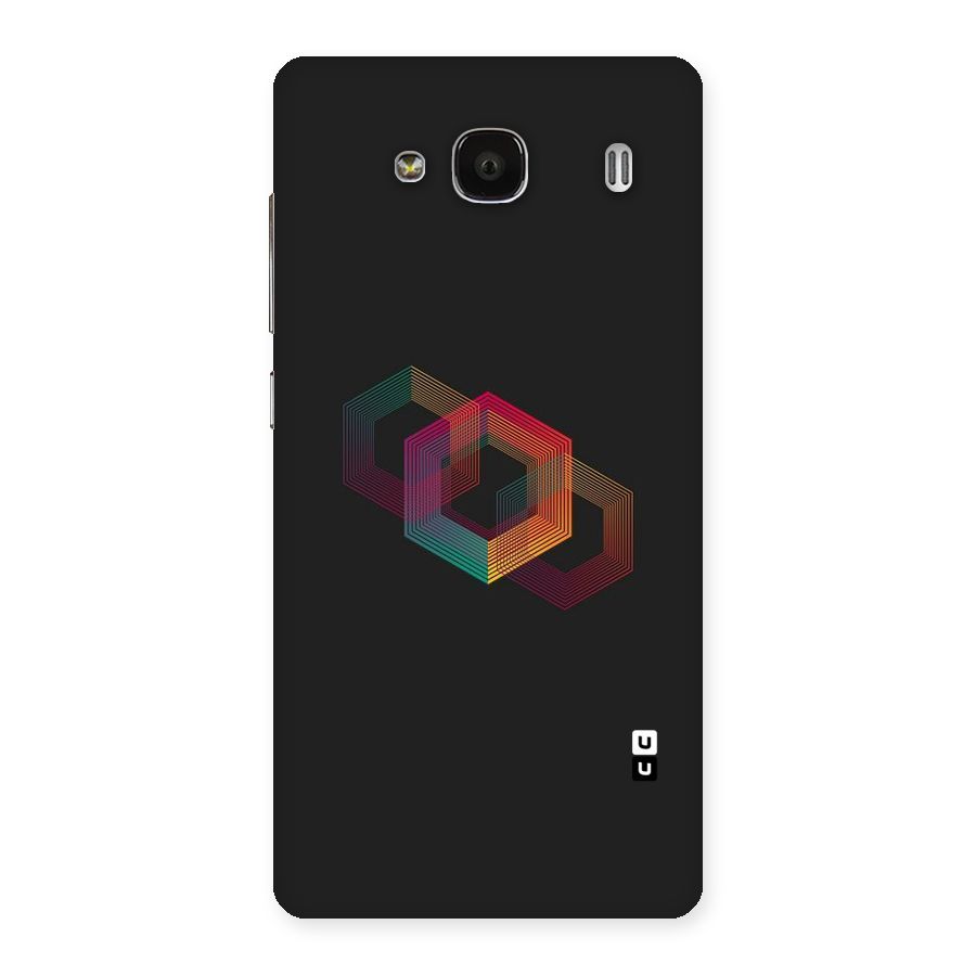 Tri-hexa Colours Back Case for Redmi 2