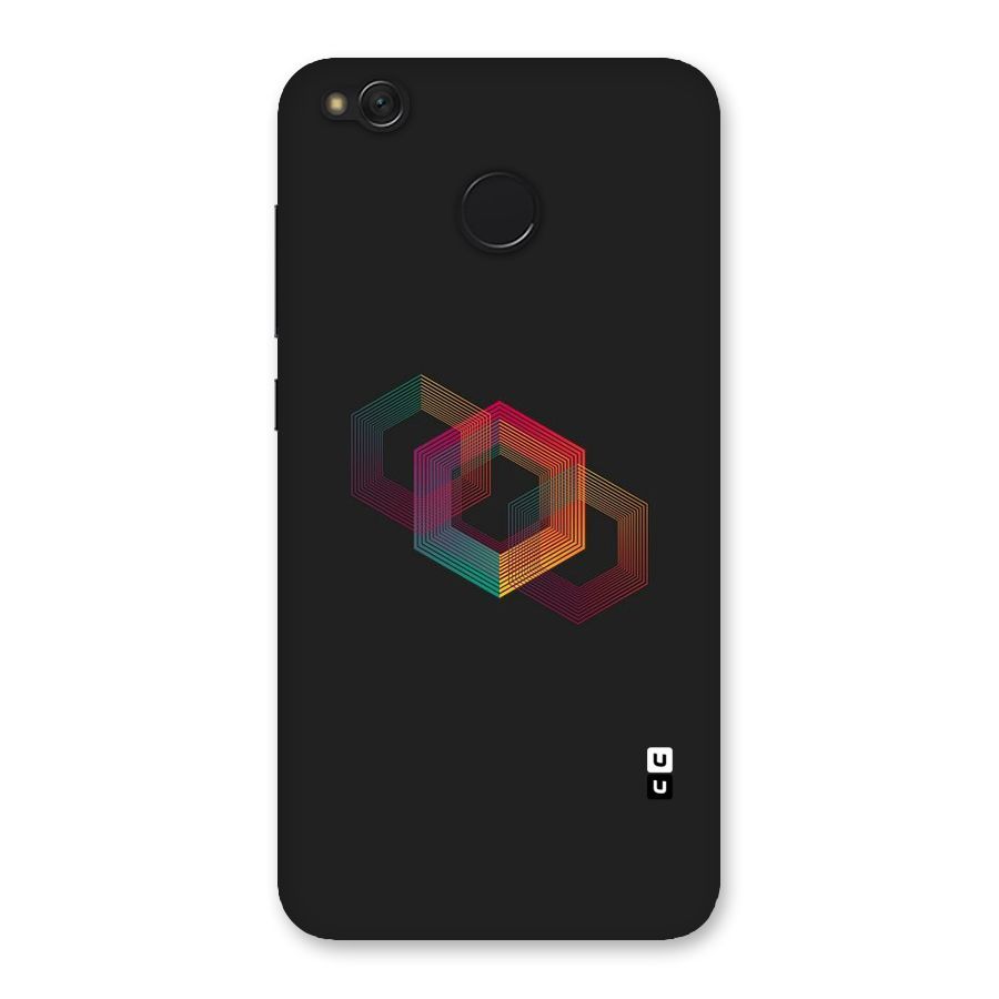 Tri-hexa Colours Back Case for Redmi 4