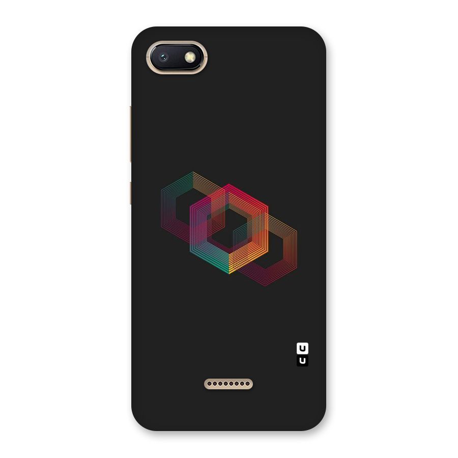 Tri-hexa Colours Back Case for Redmi 6A