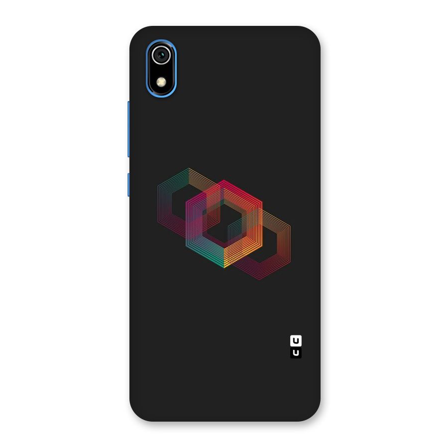 Tri-hexa Colours Back Case for Redmi 7A