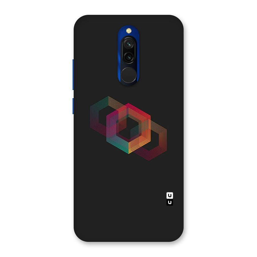 Tri-hexa Colours Back Case for Redmi 8