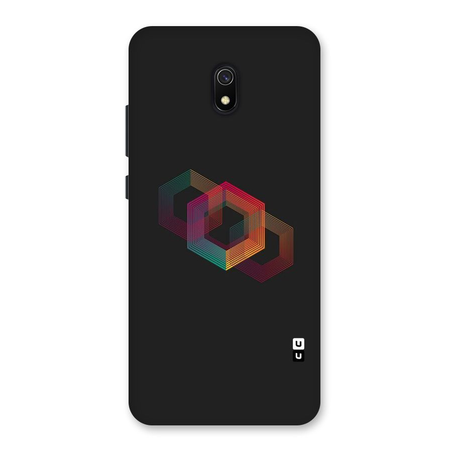 Tri-hexa Colours Back Case for Redmi 8A