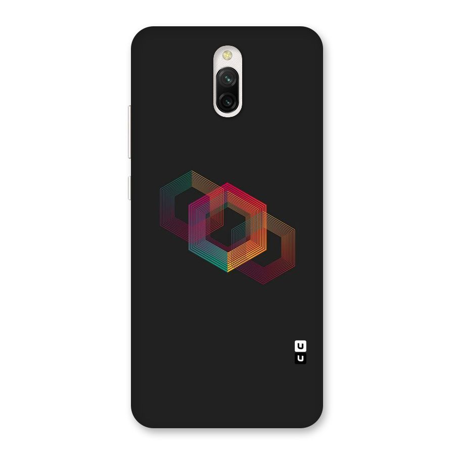 Tri-hexa Colours Back Case for Redmi 8A Dual