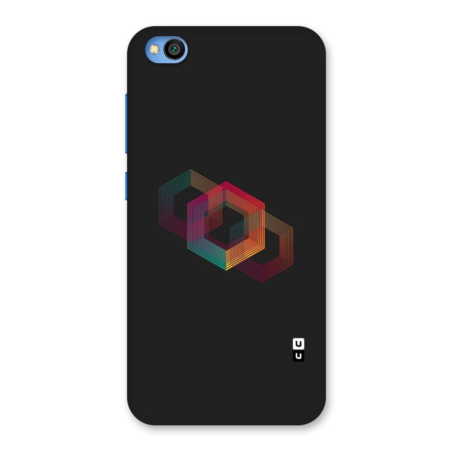 Tri-hexa Colours Back Case for Redmi Go
