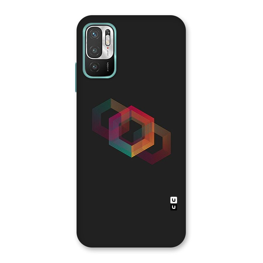 Tri-hexa Colours Back Case for Redmi Note 10T 5G