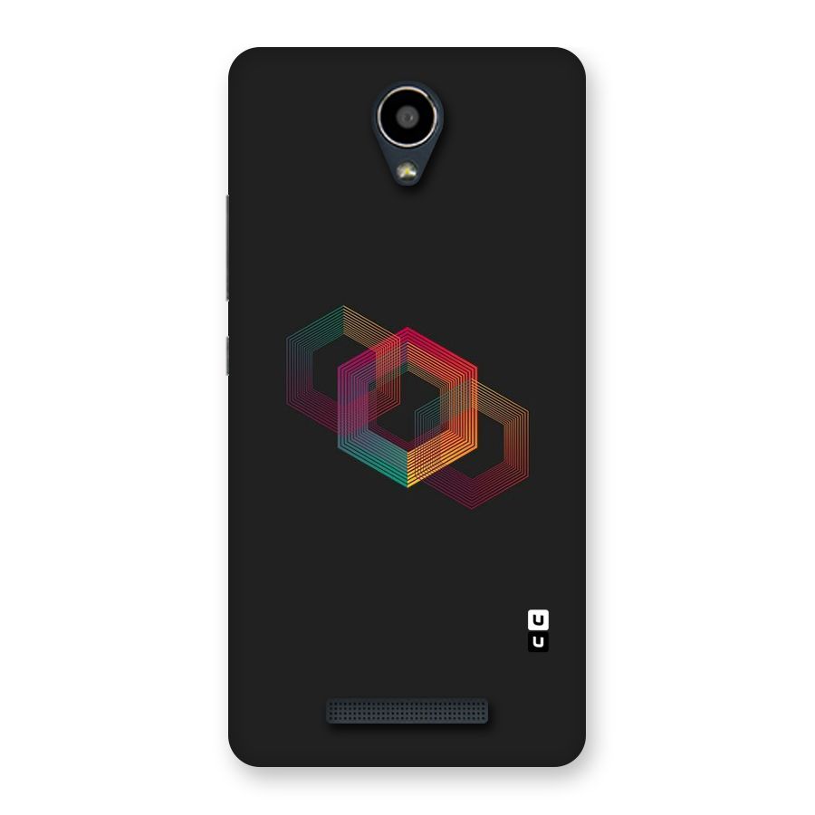 Tri-hexa Colours Back Case for Redmi Note 2