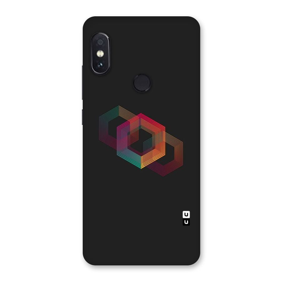 Tri-hexa Colours Back Case for Redmi Note 5 Pro