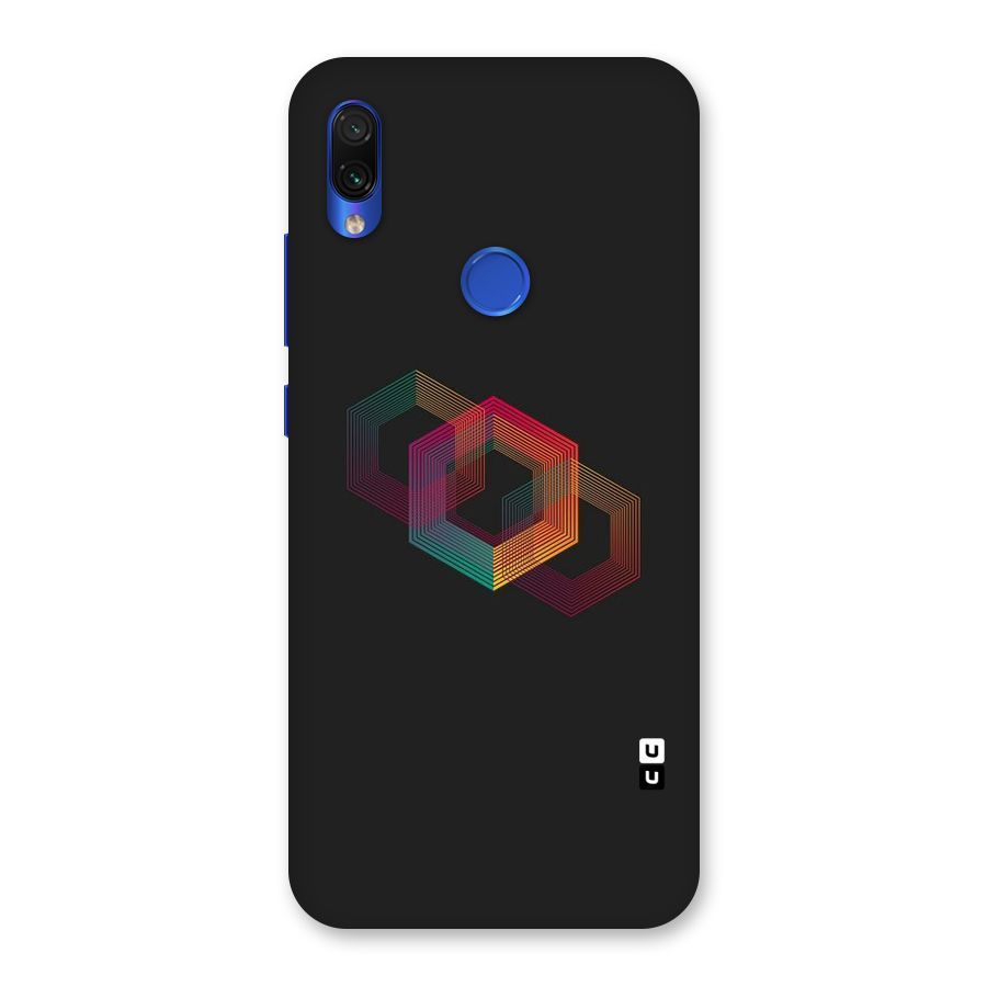 Tri-hexa Colours Back Case for Redmi Note 7S