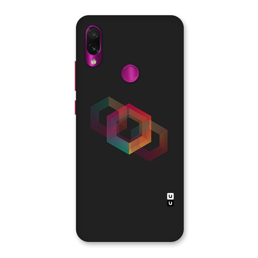 Tri-hexa Colours Back Case for Redmi Note 7 Pro