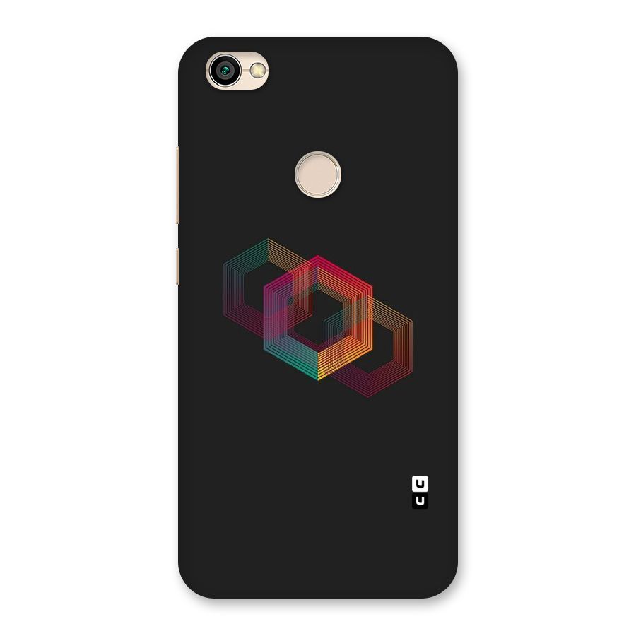 Tri-hexa Colours Back Case for Redmi Y1 2017