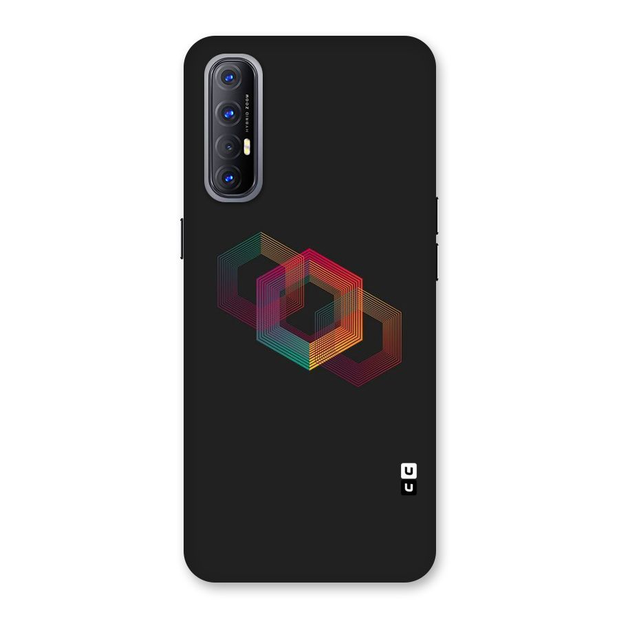 Tri-hexa Colours Back Case for Reno3 Pro