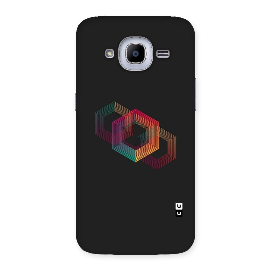 Tri-hexa Colours Back Case for Samsung Galaxy J2 2016