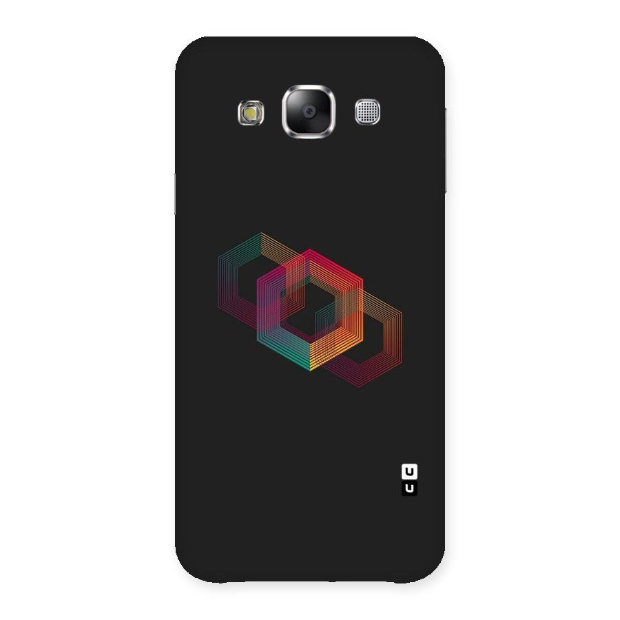 Tri-hexa Colours Back Case for Samsung Galaxy E5