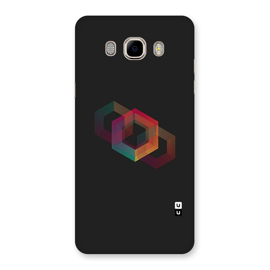 Tri-hexa Colours Back Case for Samsung Galaxy J7 2016