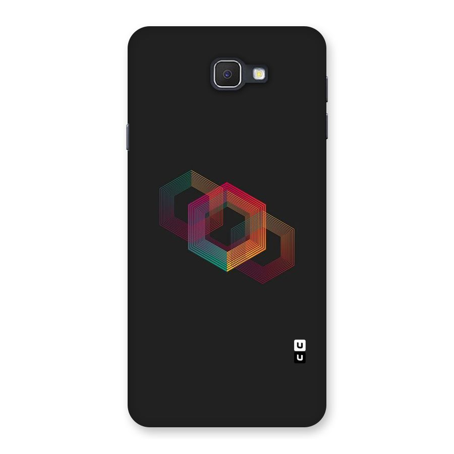 Tri-hexa Colours Back Case for Samsung Galaxy J7 Prime