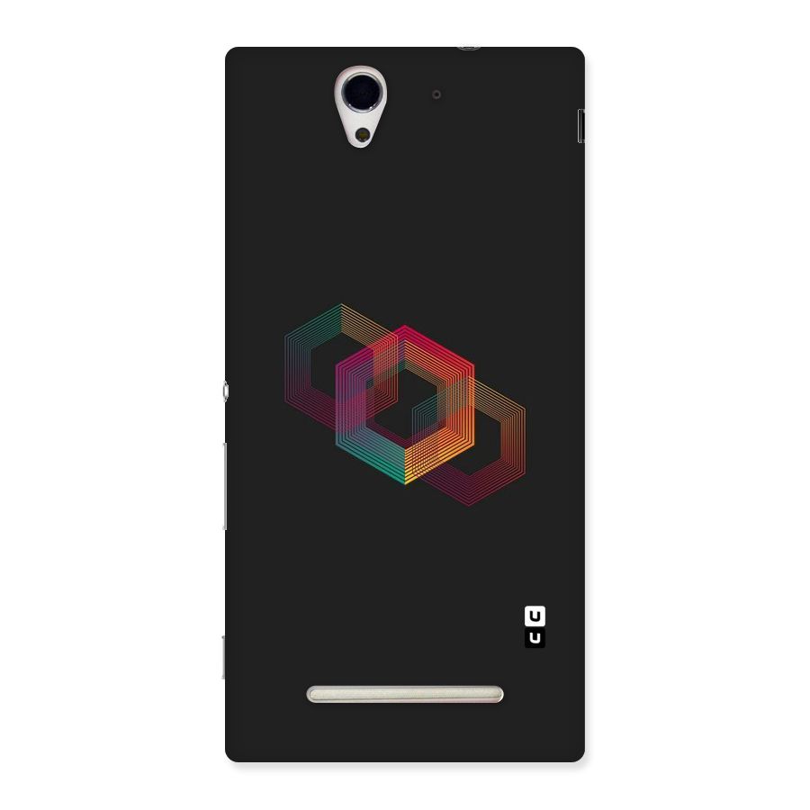 Tri-hexa Colours Back Case for Sony Xperia C3