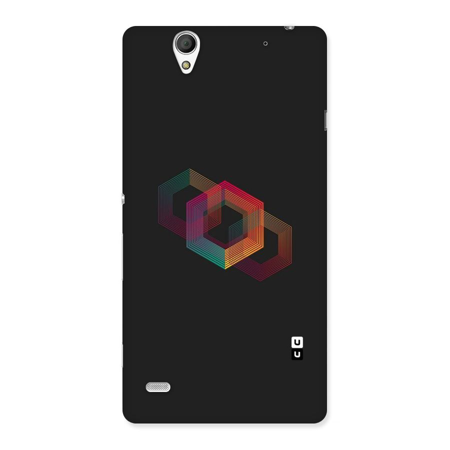 Tri-hexa Colours Back Case for Sony Xperia C4