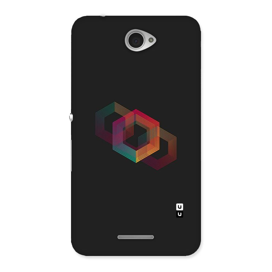 Tri-hexa Colours Back Case for Sony Xperia E4