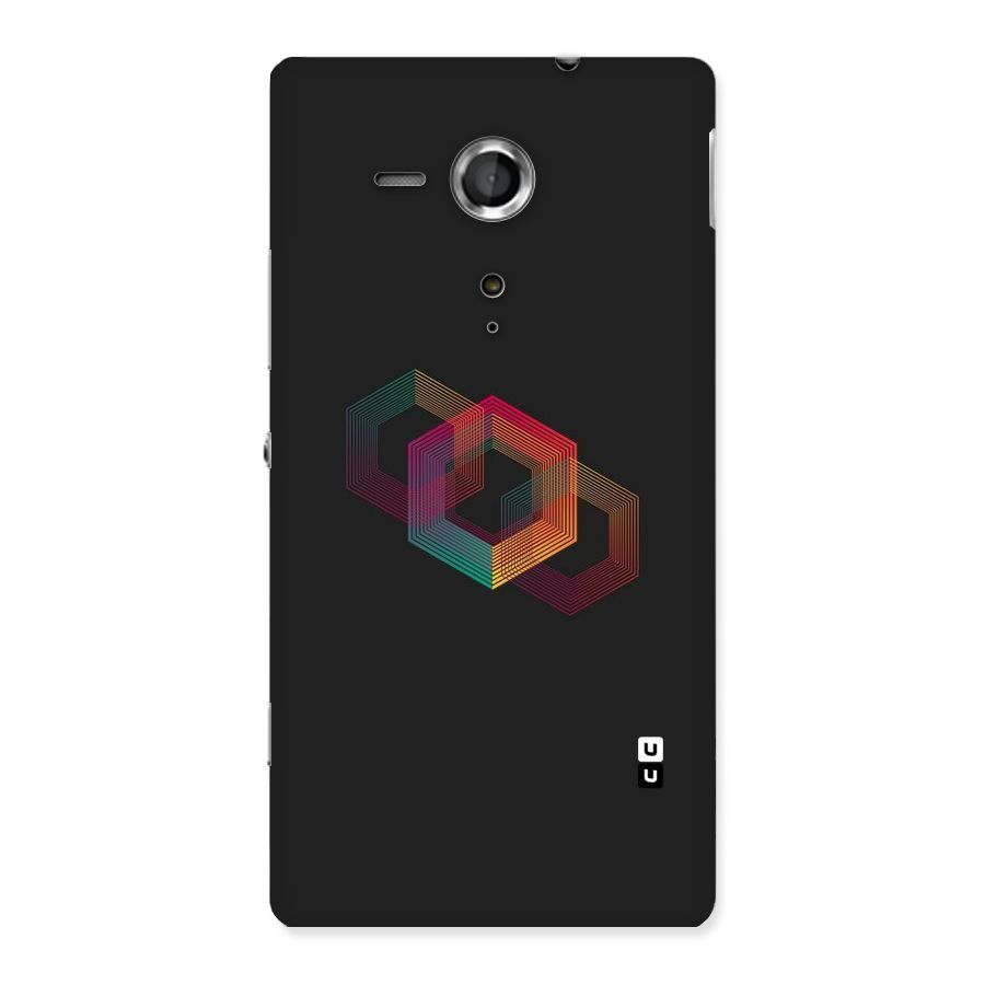 Tri-hexa Colours Back Case for Sony Xperia SP
