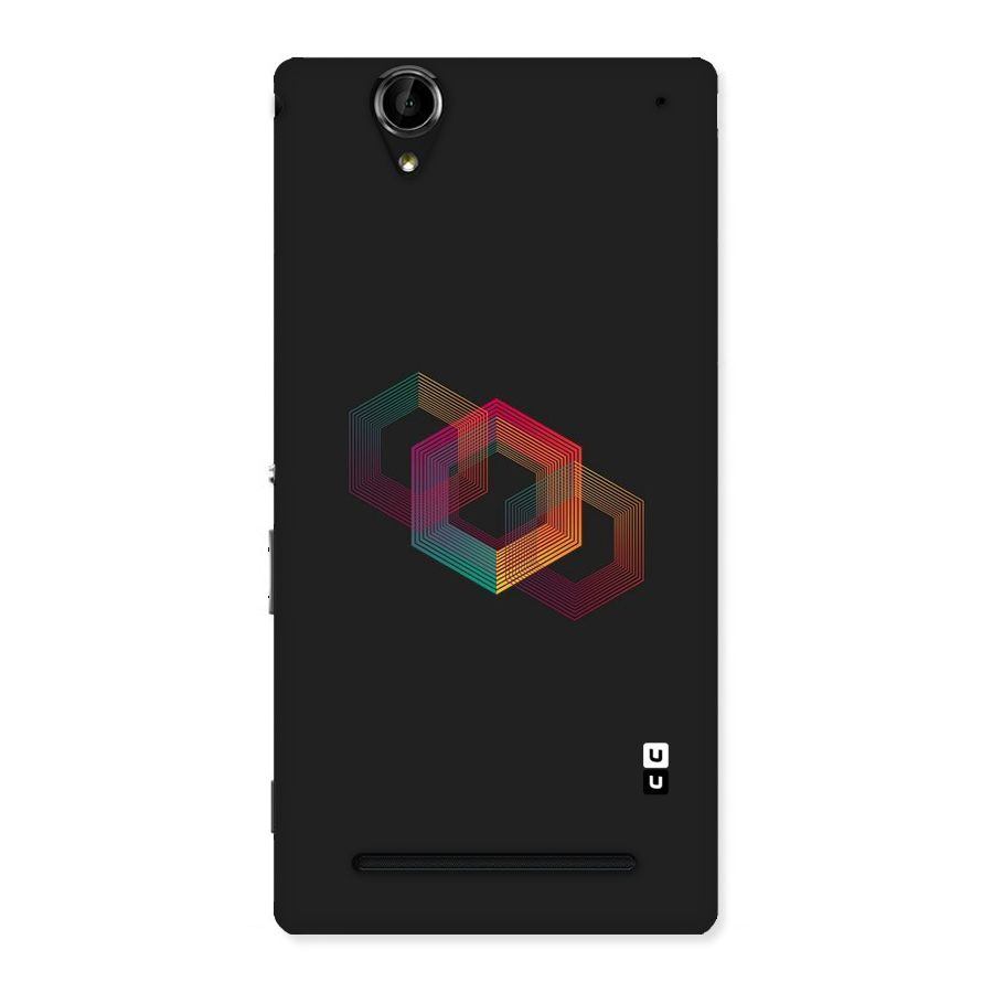 Tri-hexa Colours Back Case for Sony Xperia T2