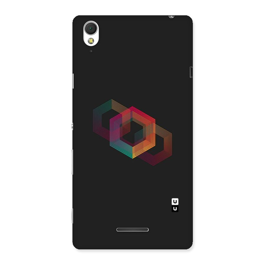 Tri-hexa Colours Back Case for Sony Xperia T3