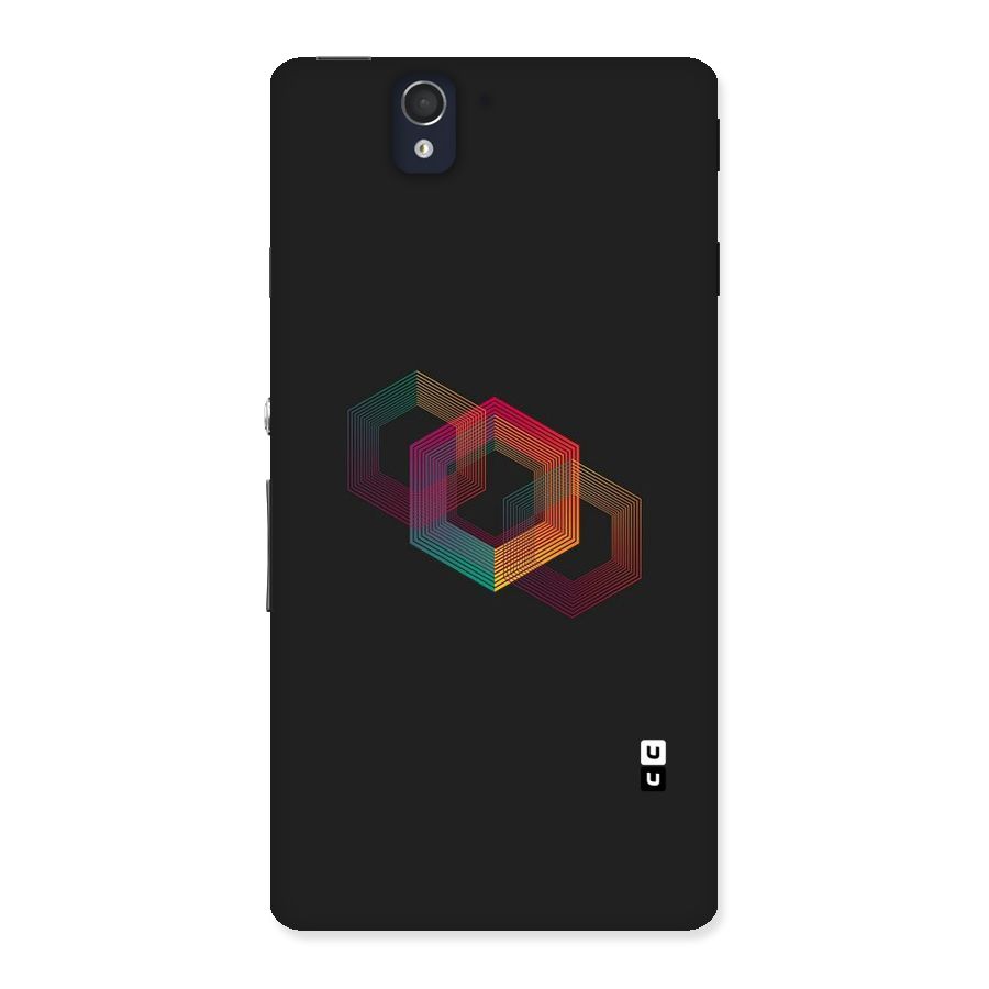 Tri-hexa Colours Back Case for Sony Xperia Z