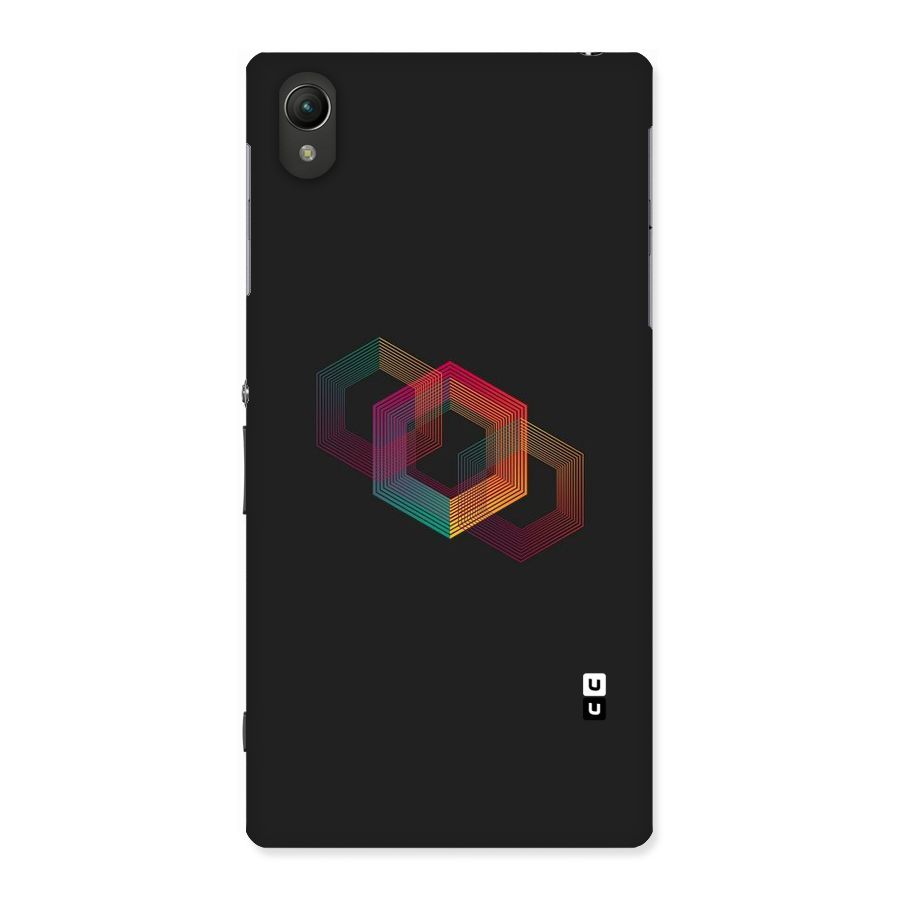 Tri-hexa Colours Back Case for Sony Xperia Z1